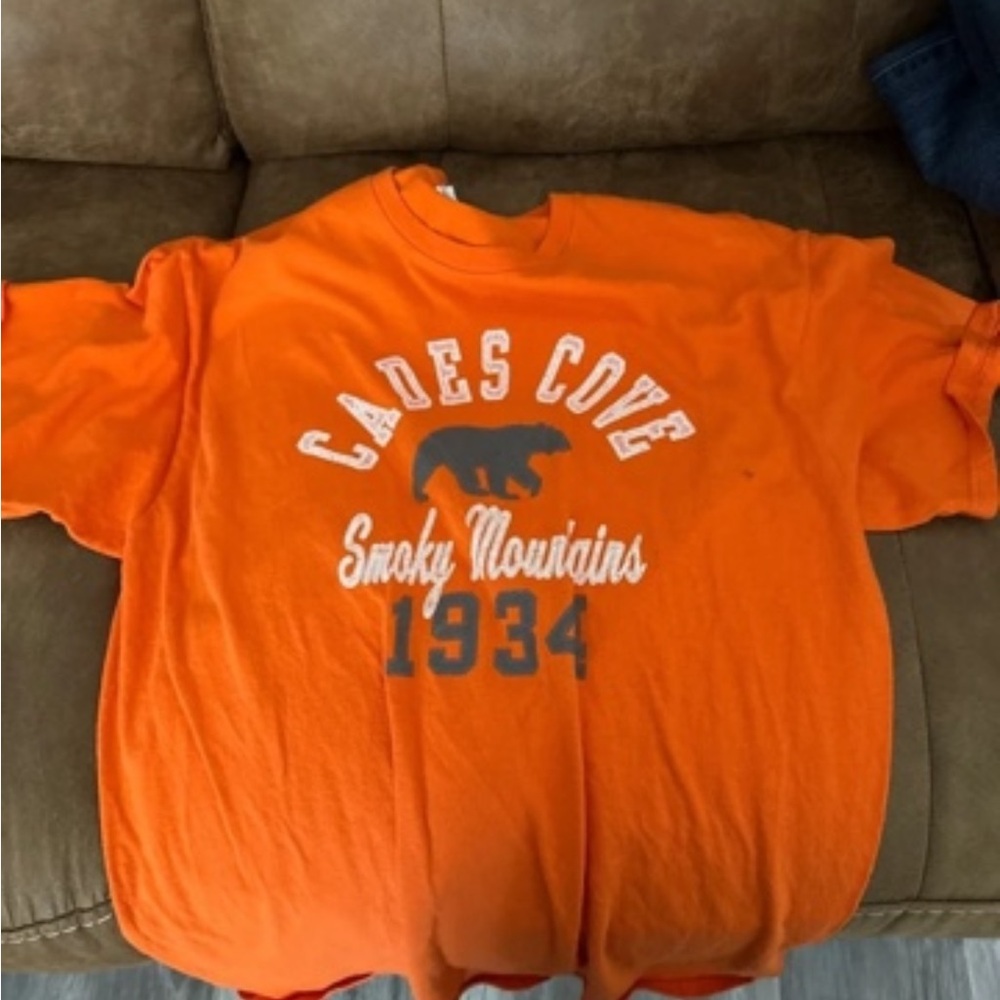 Delta Orange Graphic Crewneck Tee